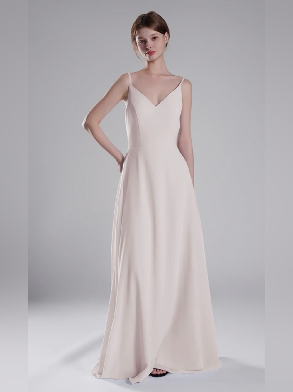 Birdy Grey Blush Spaghetti-Strap Maxi Dress